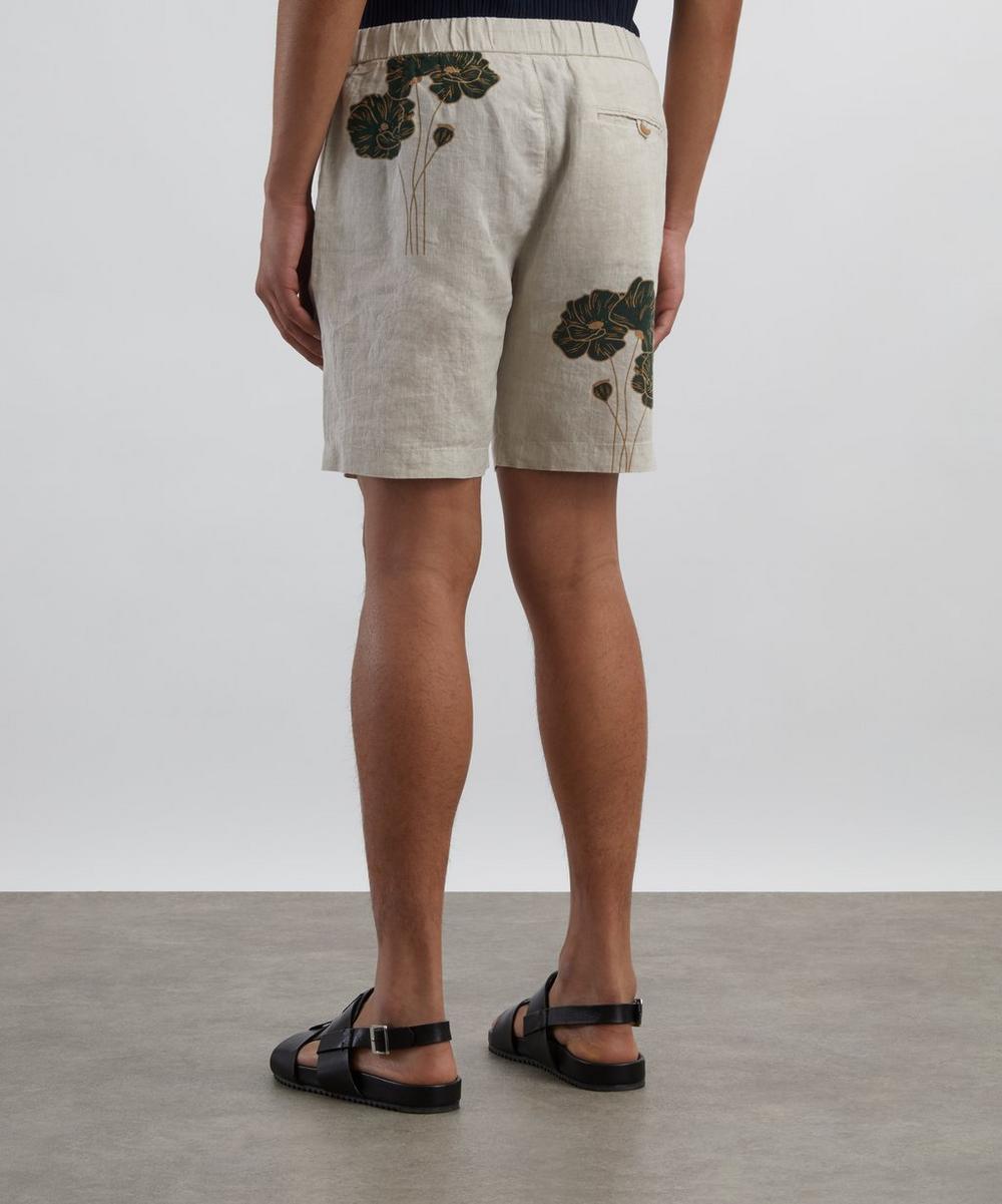 Liberty London Frescobol Carioca Felipe Linen Shorts