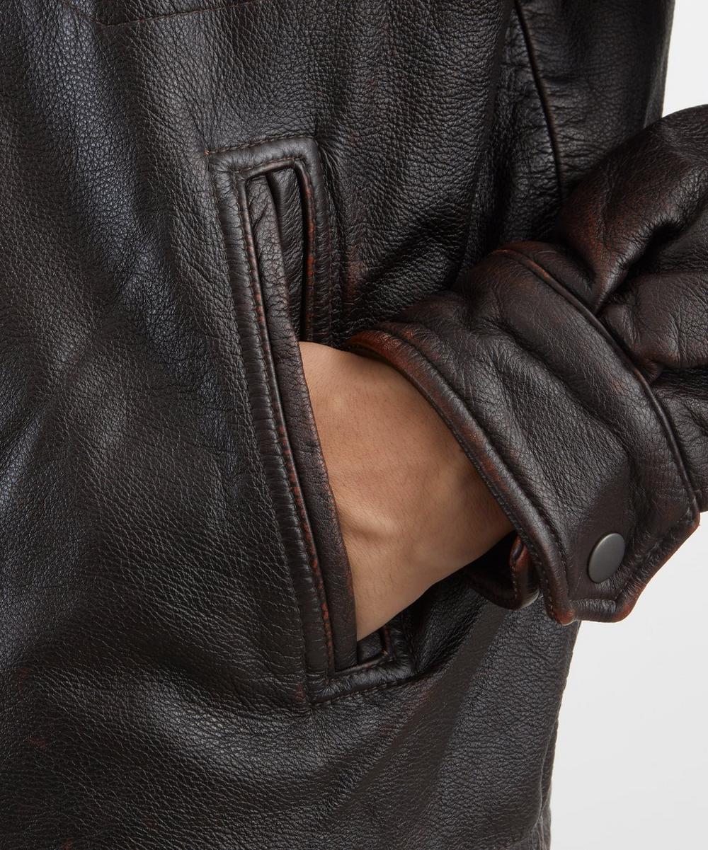 Liberty London FrizmWORKS Distressed Cowhide Leather Jacket