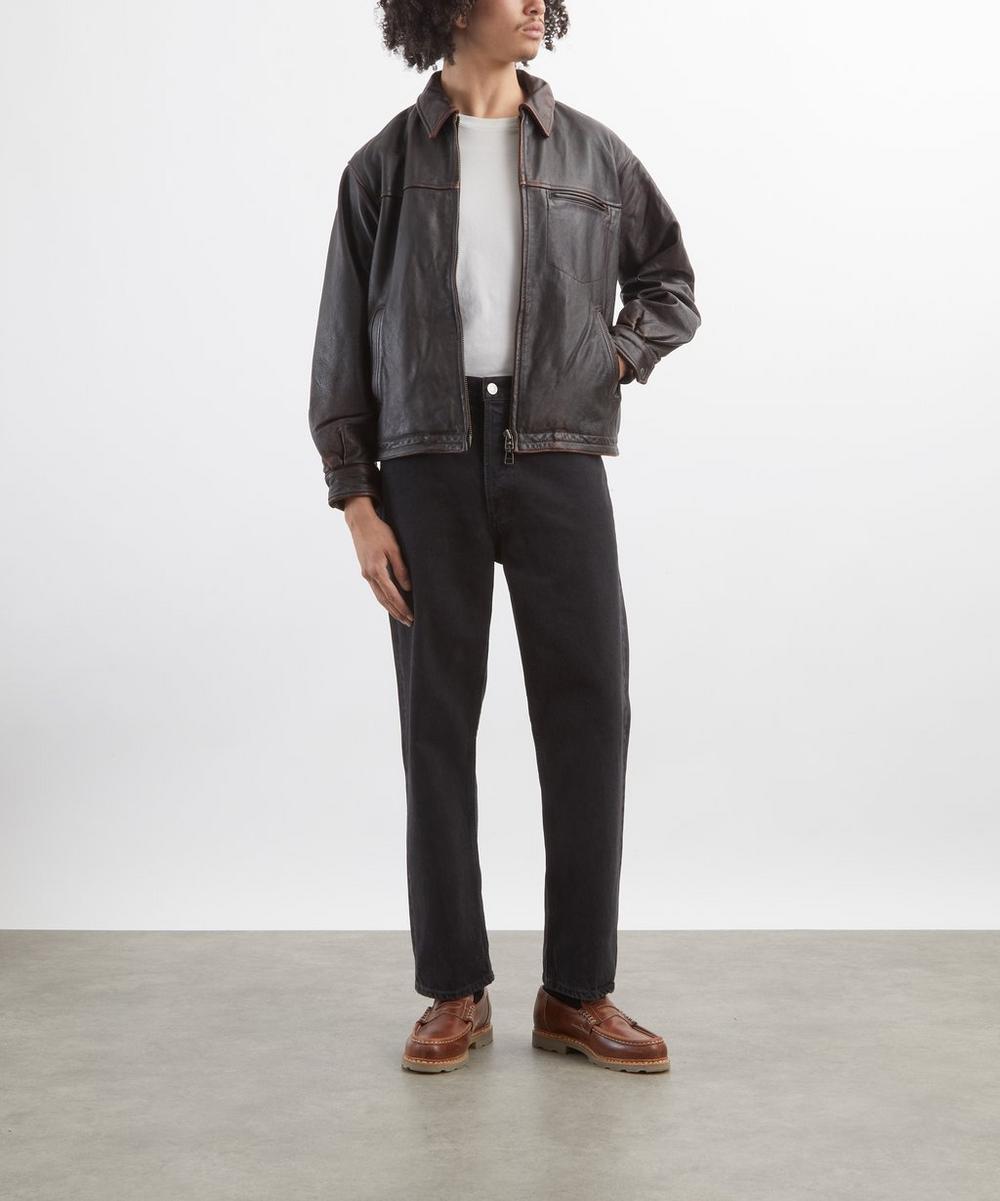 liberty london FrizmWORKS Distressed Cowhide Leather Jacket