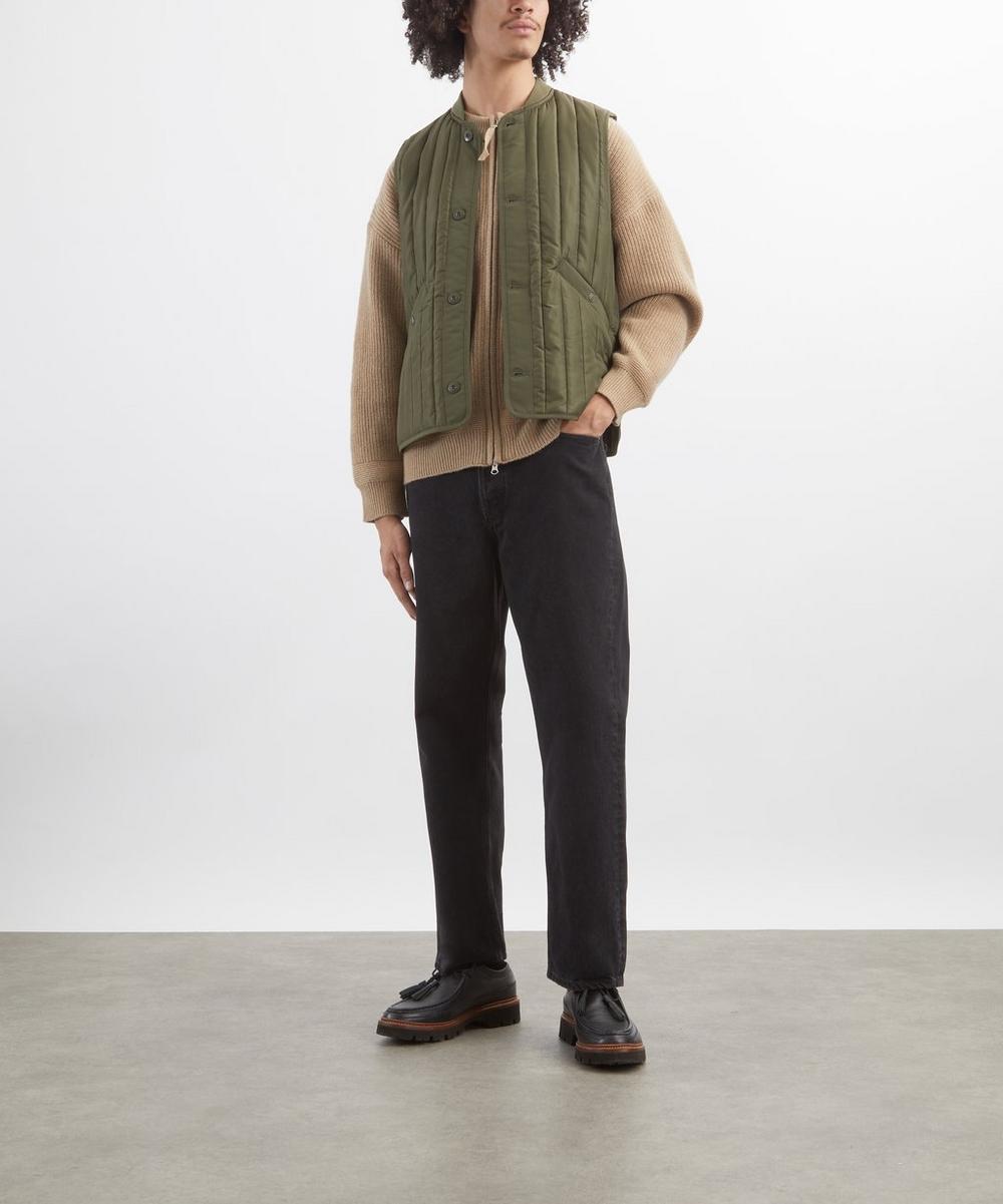 liberty london FrizmWORKS Striped Quilted Mil Liner Gilet