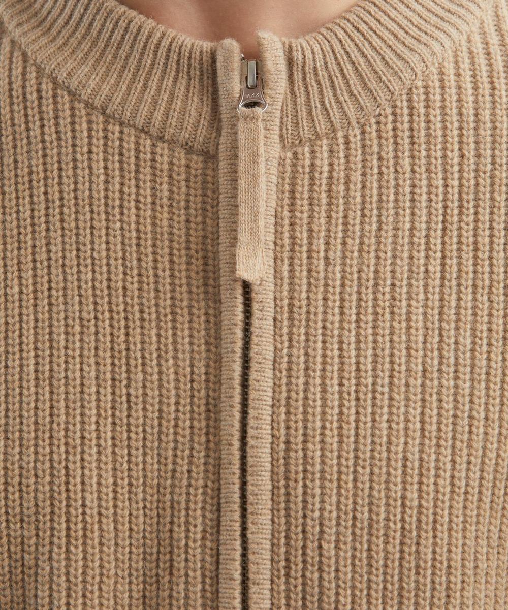 Liberty London FrizmWORKS Wool Deck Zip Up Cardigan