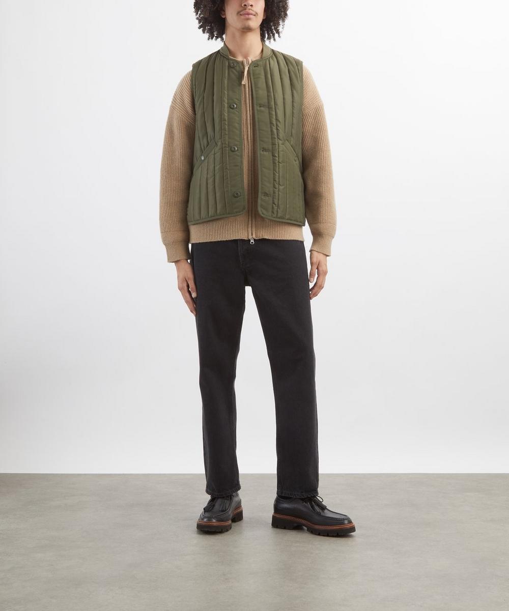 liberty london FrizmWORKS Wool Deck Zip Up Cardigan