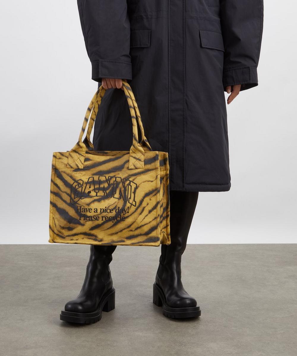 liberty london Ganni Zebra Print Large Shopper Tote