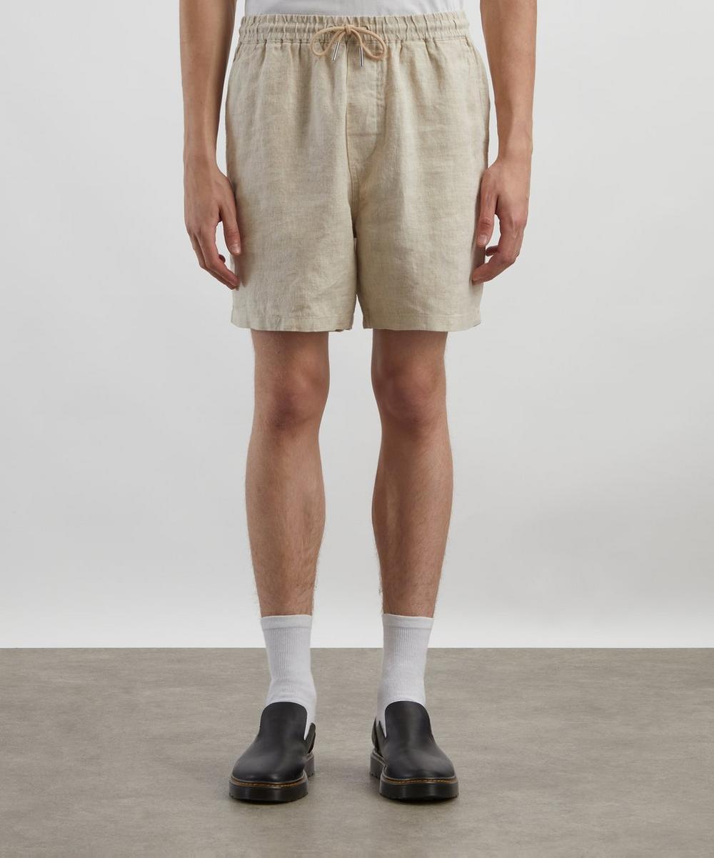 Liberty London Gregor Casual Drawstring Linen Shorts