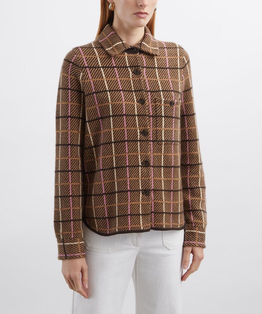 Liberty London Guest In Residence Dylan Plaid Cashmere Shirt