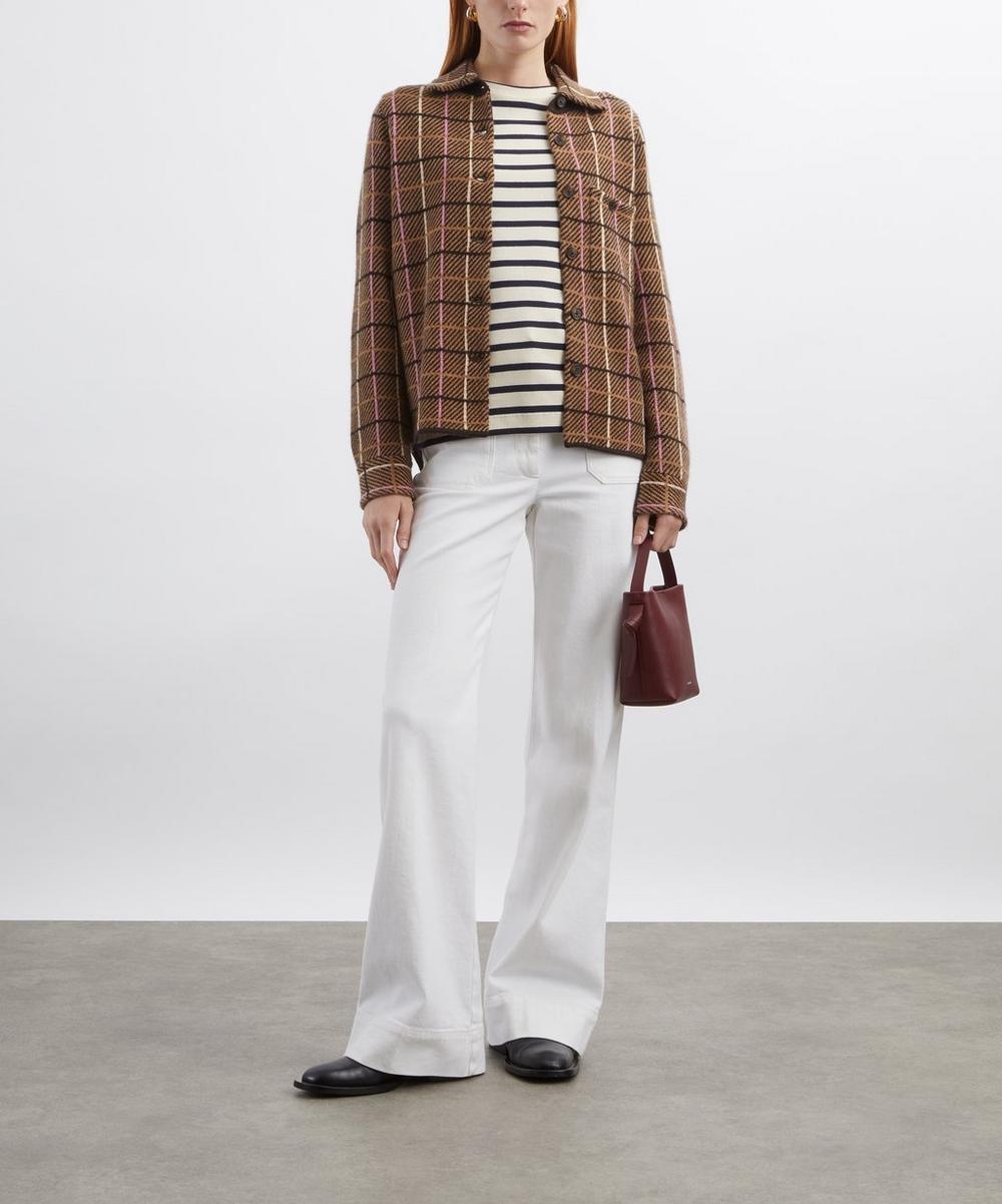 liberty london Guest In Residence Dylan Plaid Cashmere Shirt