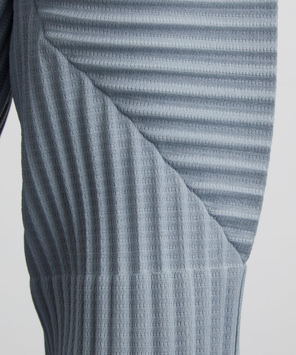 Liberty London HOMME PLISSÉ ISSEY MIYAKE COLOURS PLEATS Grey Blue Pleated Top