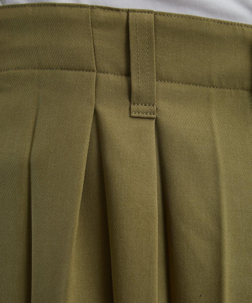 Liberty London HOMME PLISSÉ ISSEY MIYAKE EDGE ENSEMBLE Khaki Pleated Shorts