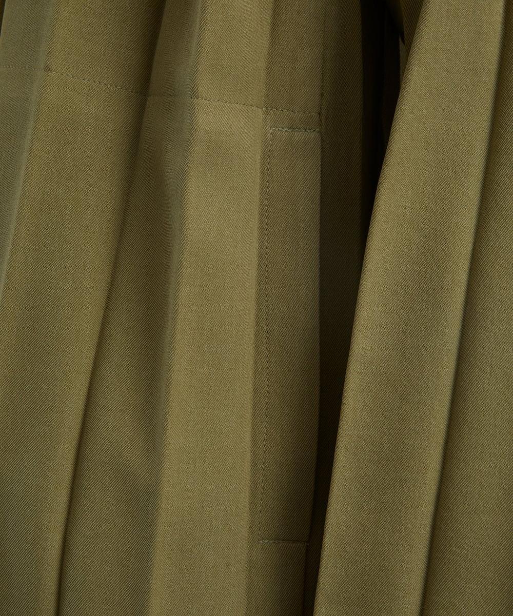 Liberty London HOMME PLISSÉ ISSEY MIYAKE EDGE ENSEMBLE Khaki Pleated Jacket