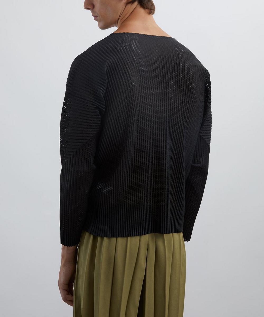 Liberty London HOMME PLISSÉ ISSEY MIYAKE LIGHT MESH Black Top