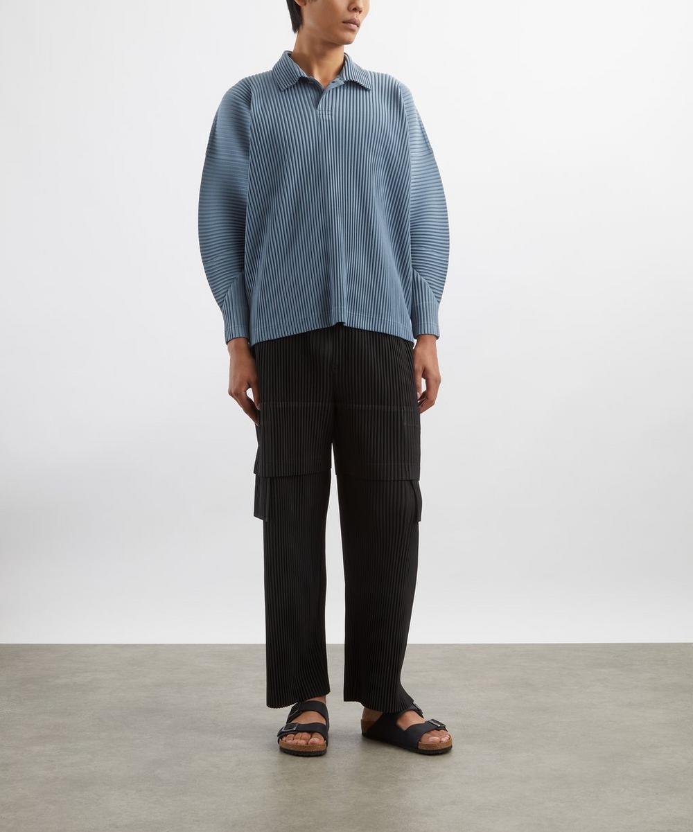 liberty london HOMME PLISSÉ ISSEY MIYAKE MC AUGUST Pleated Polo Shirt