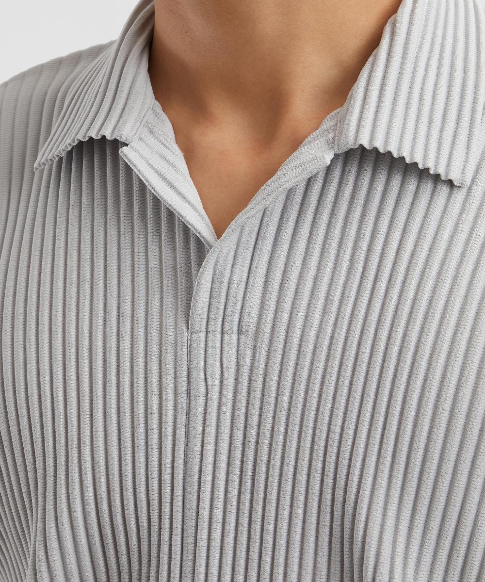 Liberty London HOMME PLISSÉ ISSEY MIYAKE OCTOBER BASICS Pleated Polo Shirt