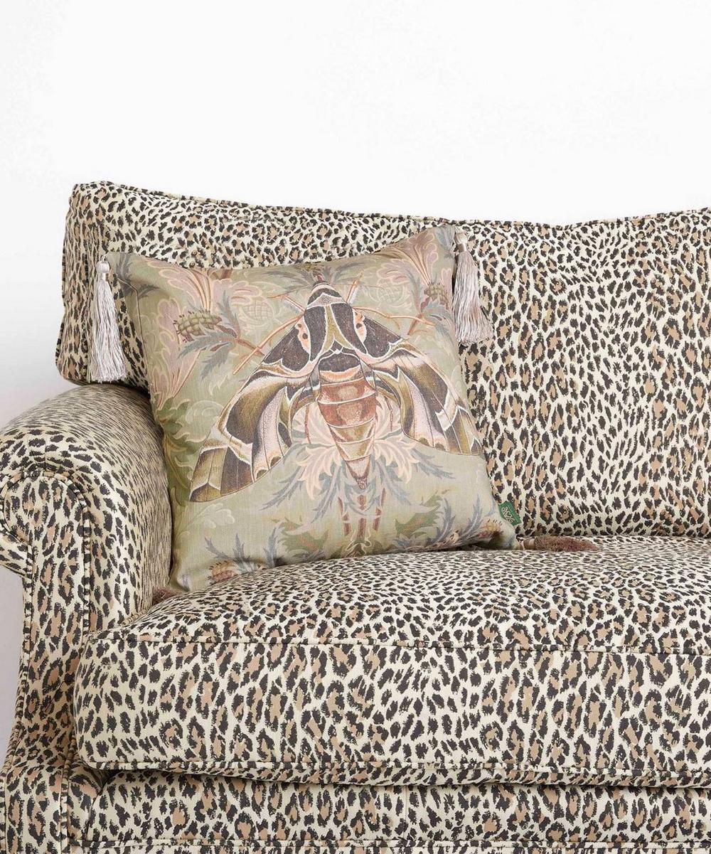 Liberty London House Of Hackney Aquifolia Moth Medium Velvet Tassel Cushion