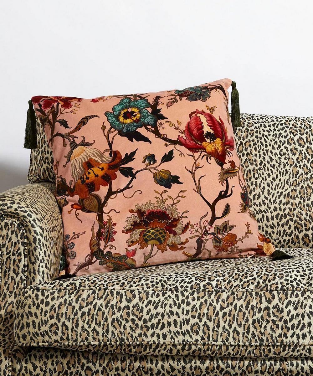 Liberty London House Of Hackney Artemis Large Velvet Tassel Cushion