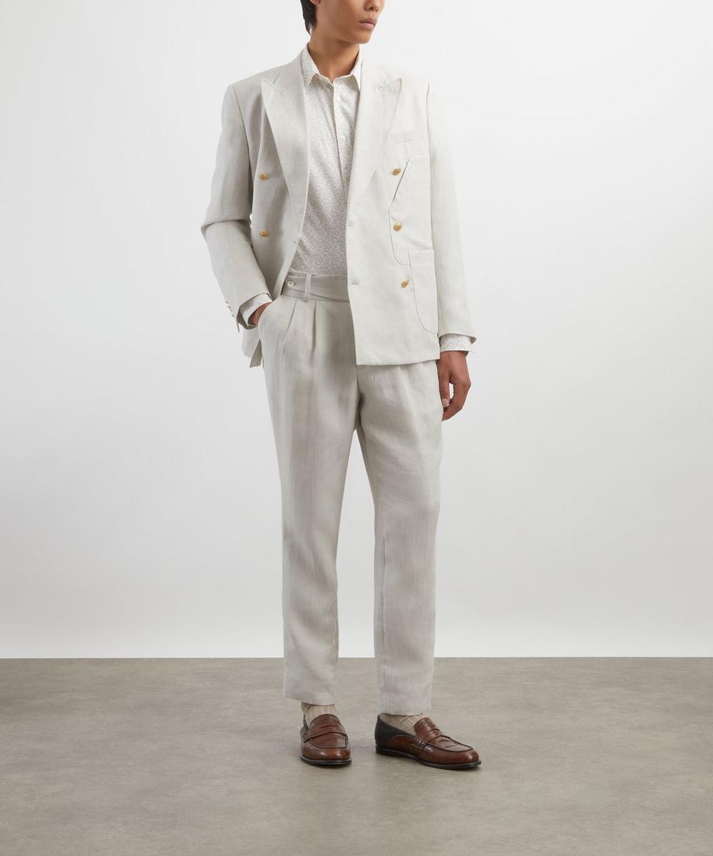 liberty london Hurlingham Polo Guards Stretch Printed Shirt