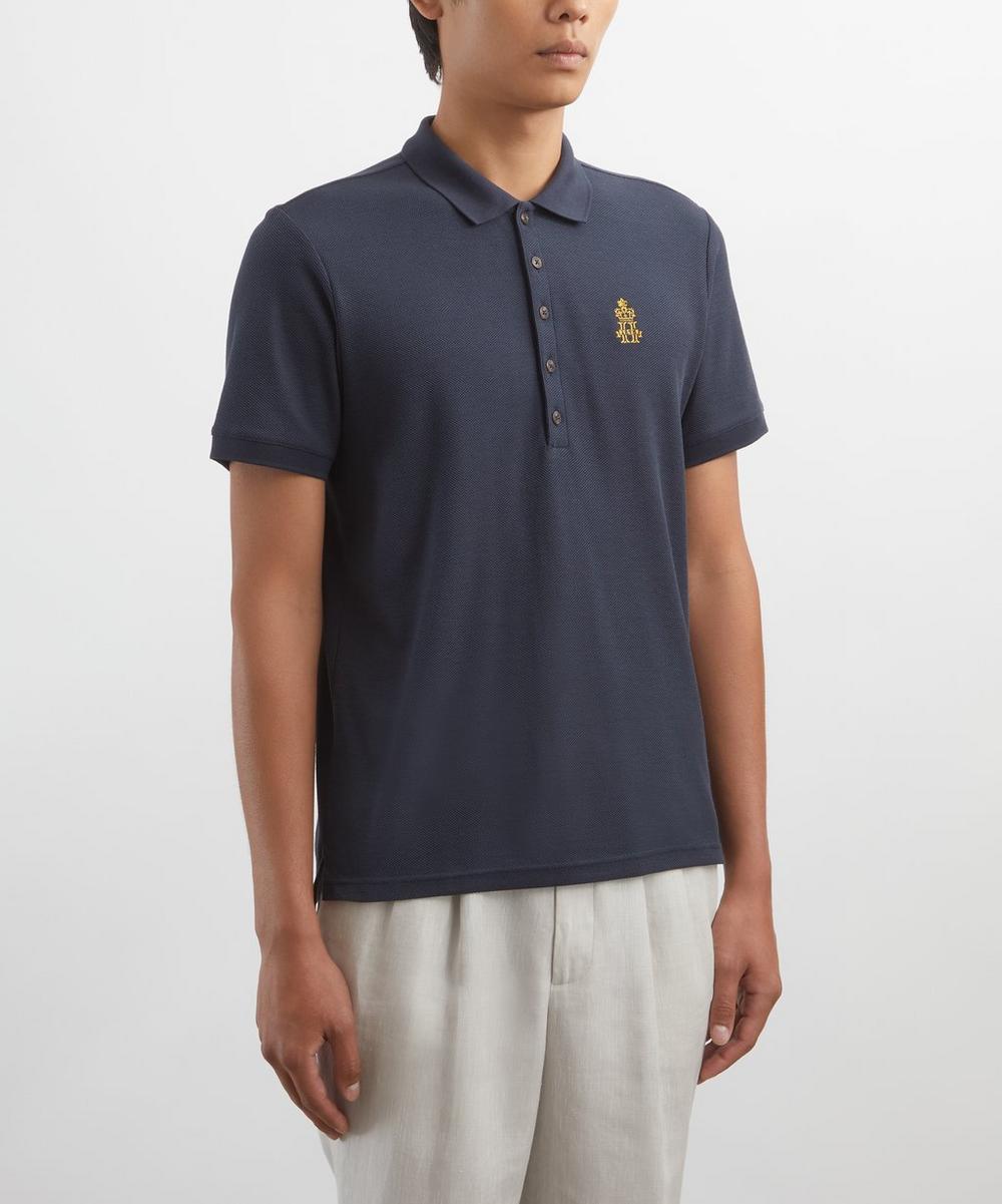 Liberty London Hurlingham Polo Kent Silk-Blend Polo Shirt