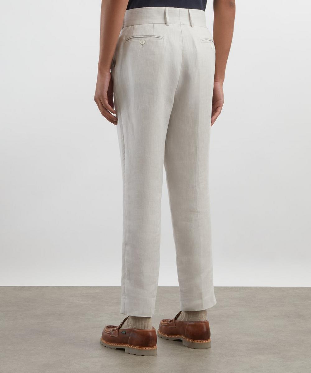 Liberty London Hurlingham Polo Lavenham Classic Linen Trousers