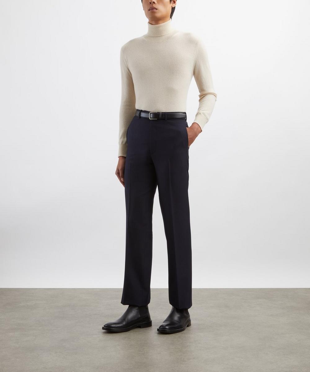 liberty london Husbands Cream Cashmere Turtleneck Jumper
