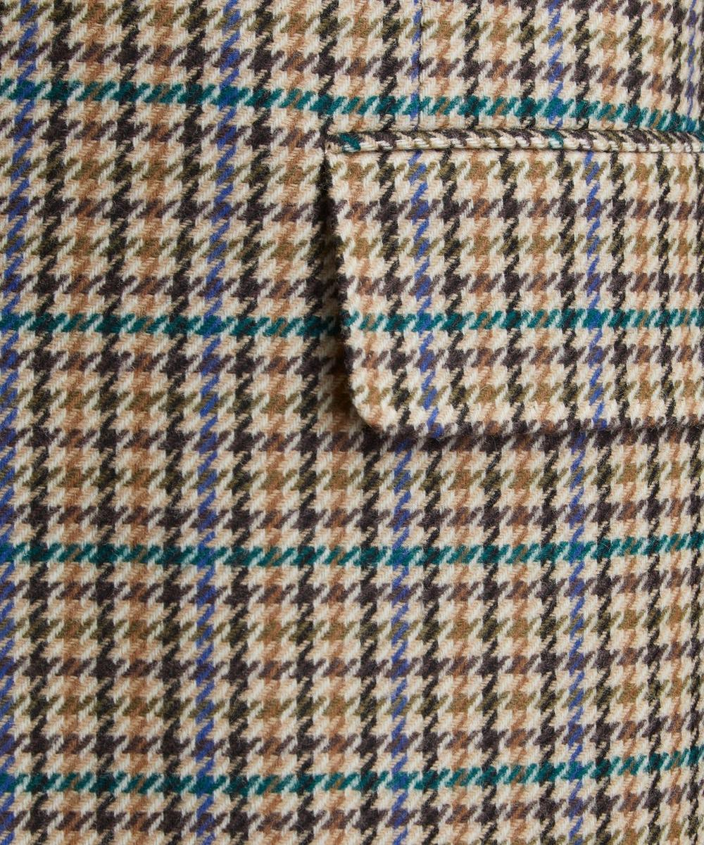 Liberty London Husbands Multicolour Houndstooth Single-Breasted Wool Flannel Jacket
