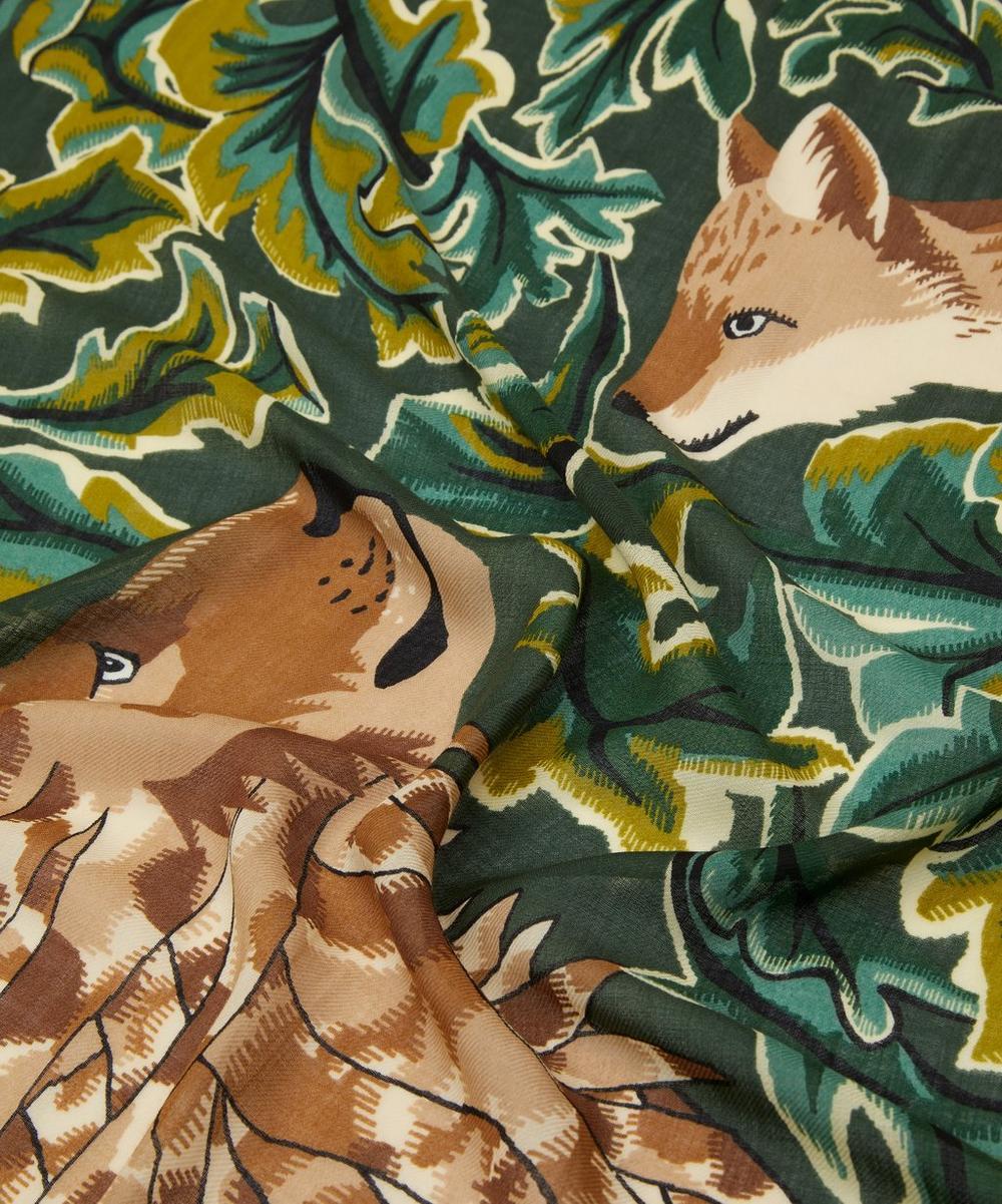 Liberty London Inoui Editions Leonard Print Wool Scarf