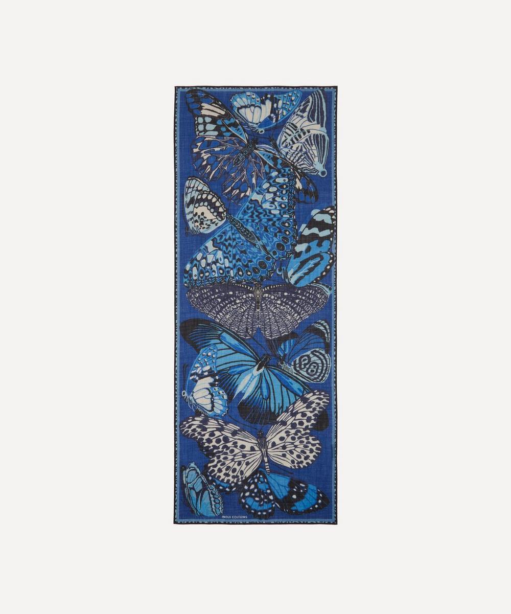 liberty london Inoui Editions Papillons Print Wool Scarf