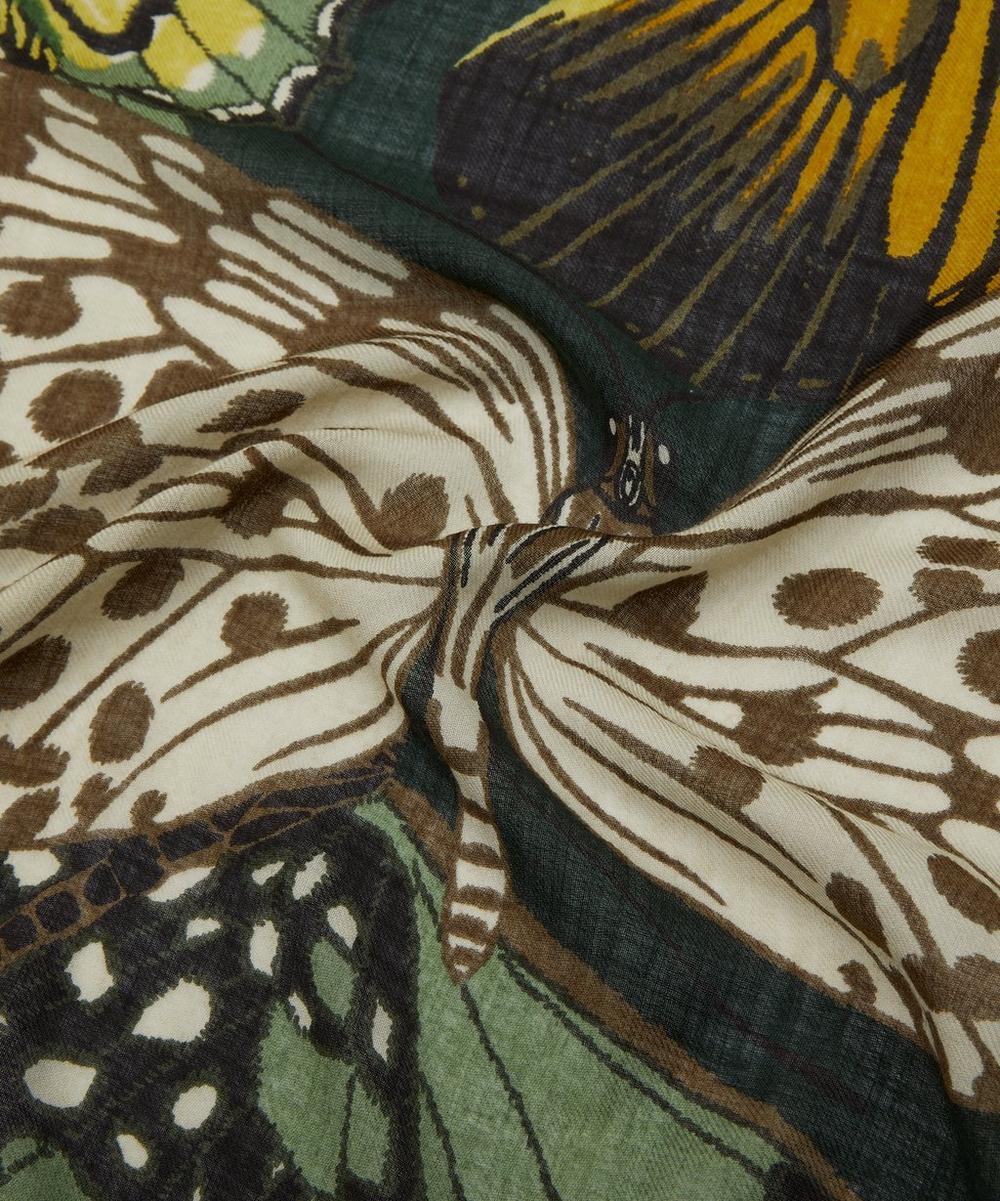Liberty London Inoui Editions Papillons Print Wool Square Scarf