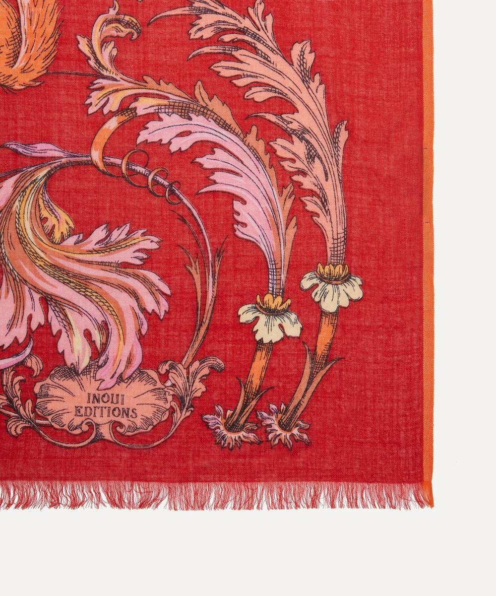 Liberty London Inoui Editions Rococo Print Wool Scarf