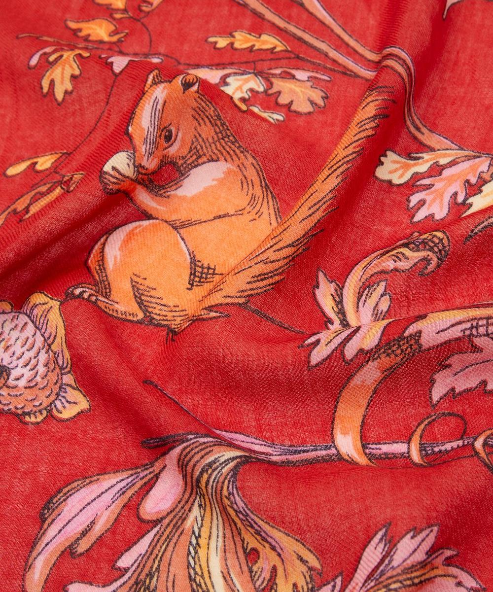 Liberty London Inoui Editions Rococo Print Wool Scarf