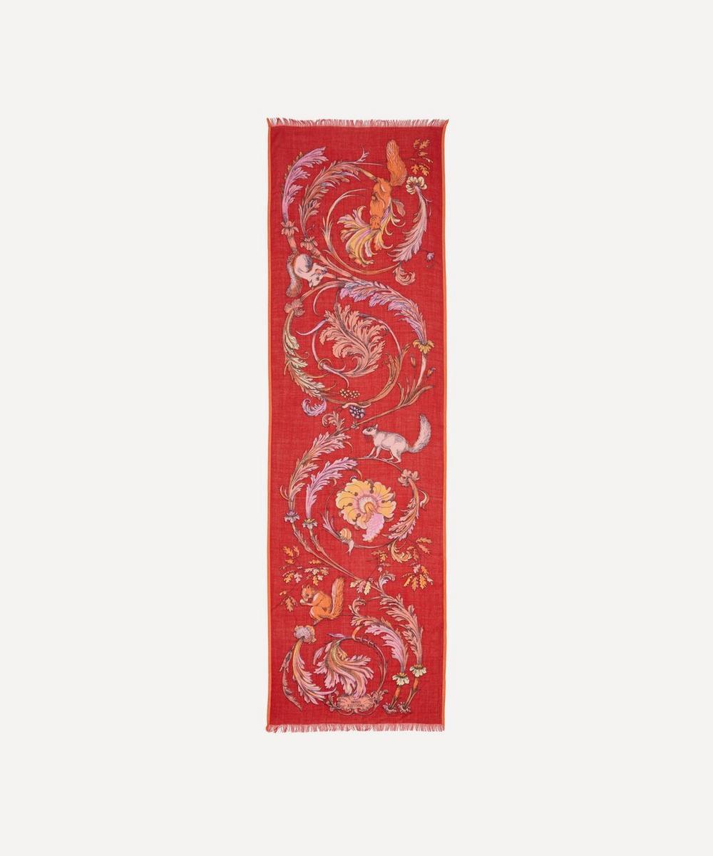 liberty london Inoui Editions Rococo Print Wool Scarf