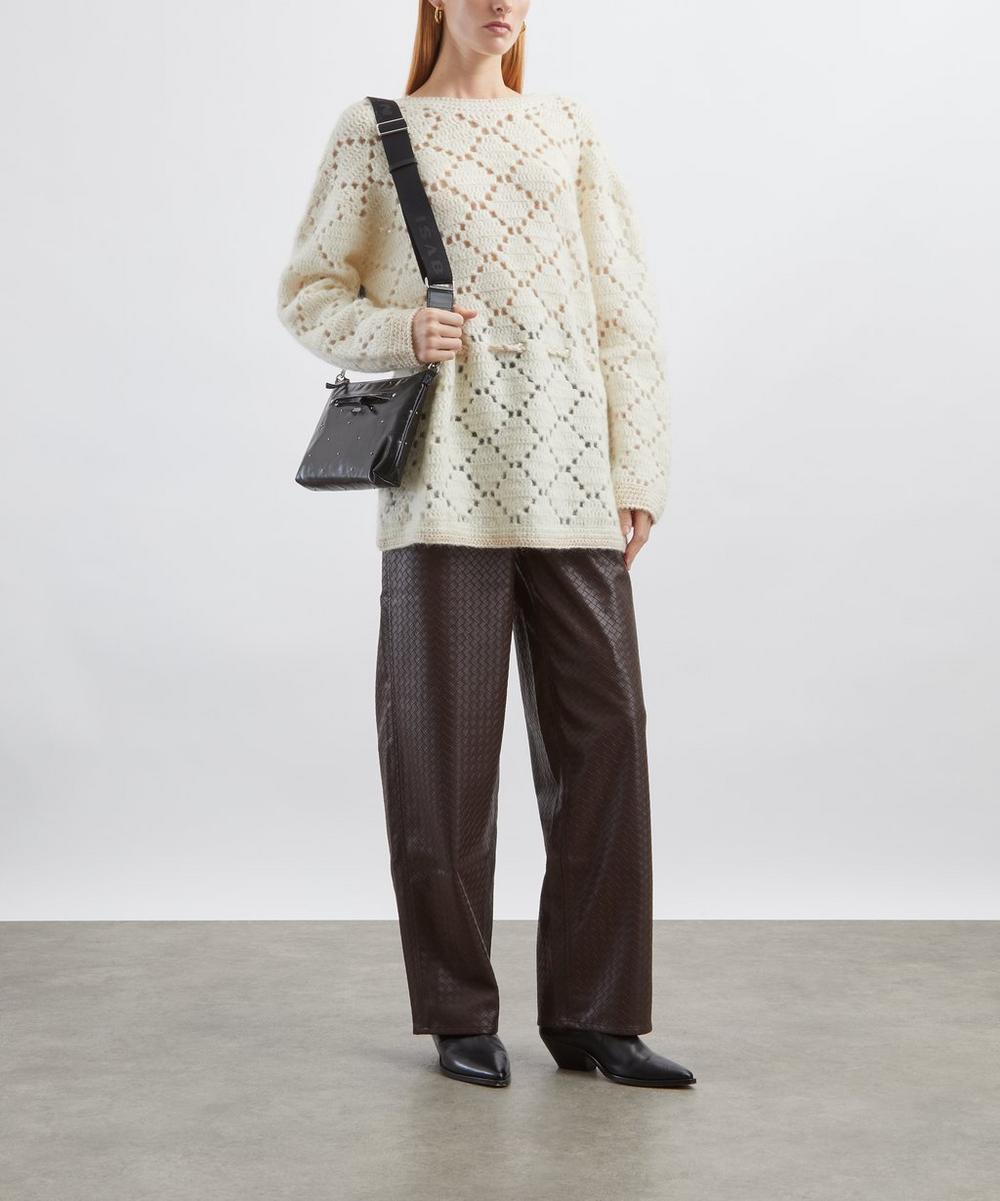 liberty london Isabel Marant Merida Wool-Mohair Crochet Dress