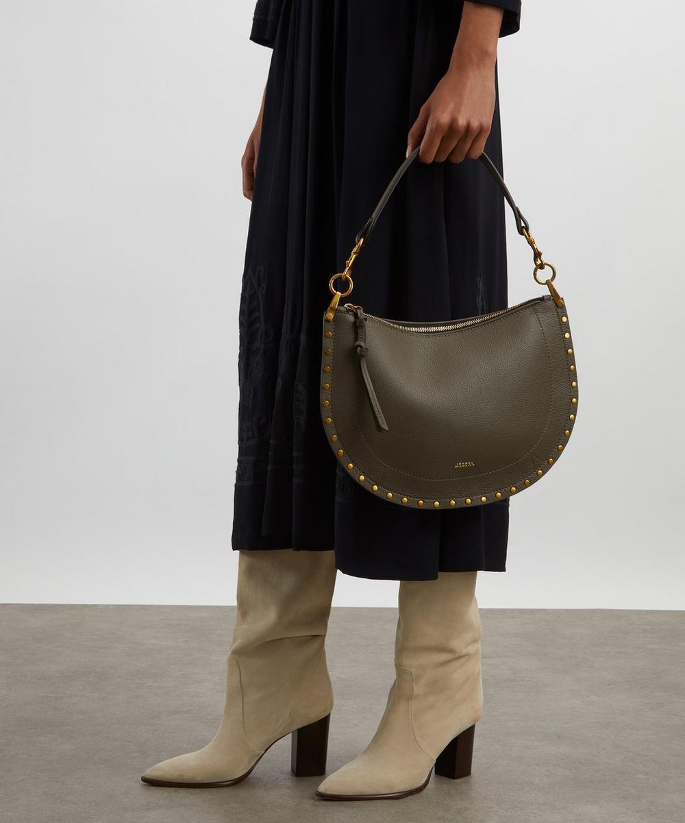 liberty london Isabel Marant Oksan Soft Zip Leather Crossbody Bag