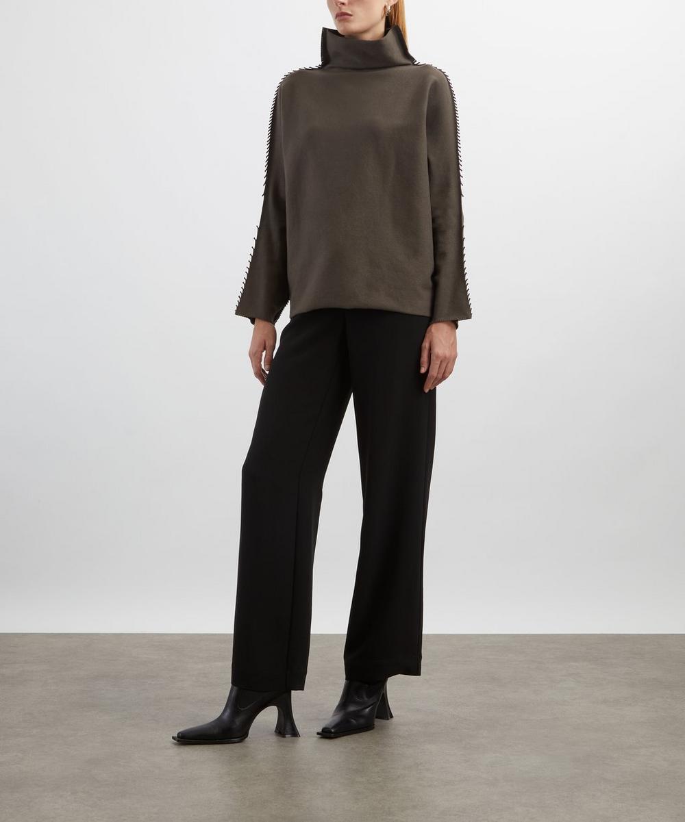 liberty london Issey Miyake CAMPAGNE Funnel-Neck Top