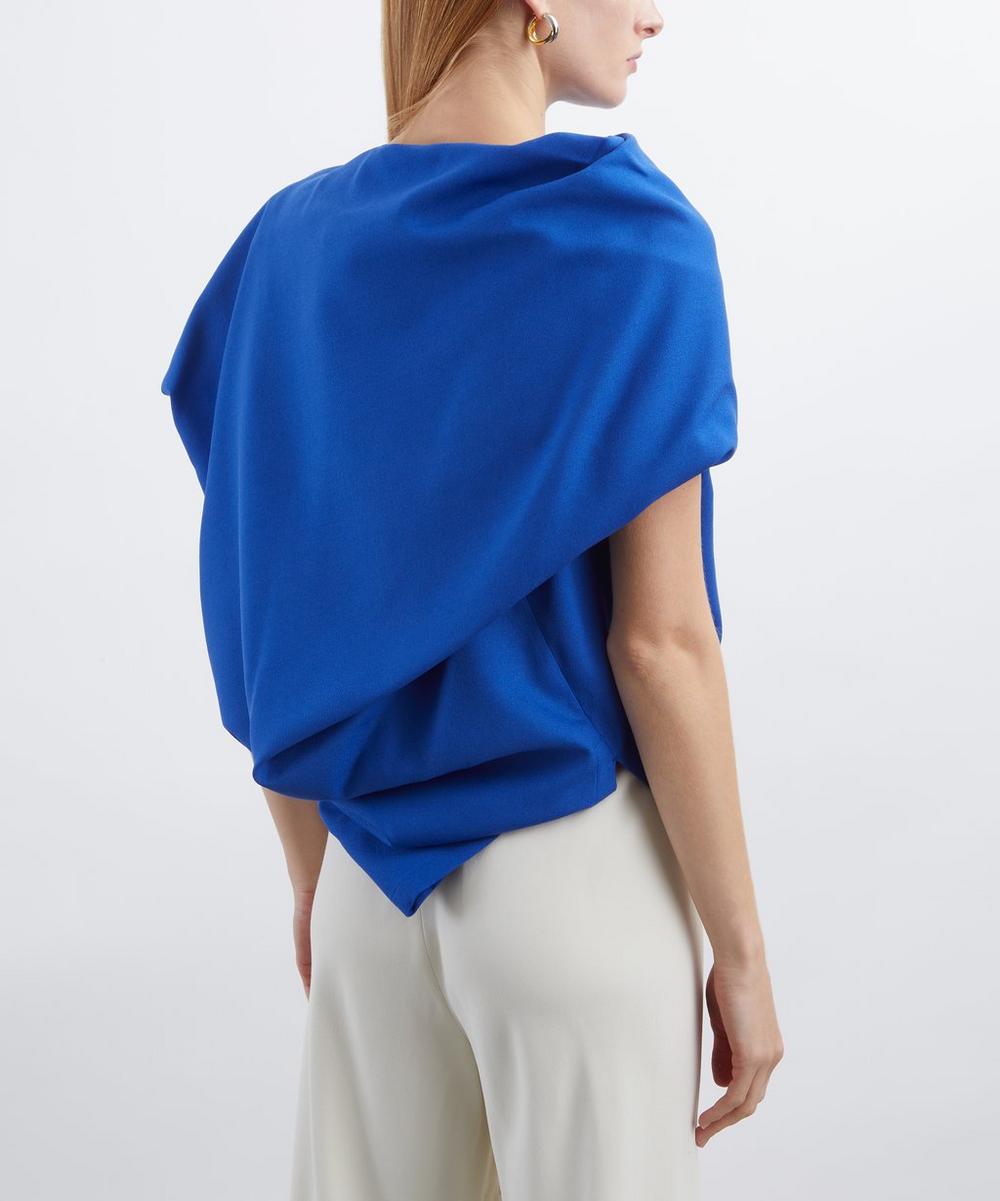 Liberty London Issey Miyake UNI-FORM Wool Draped Top