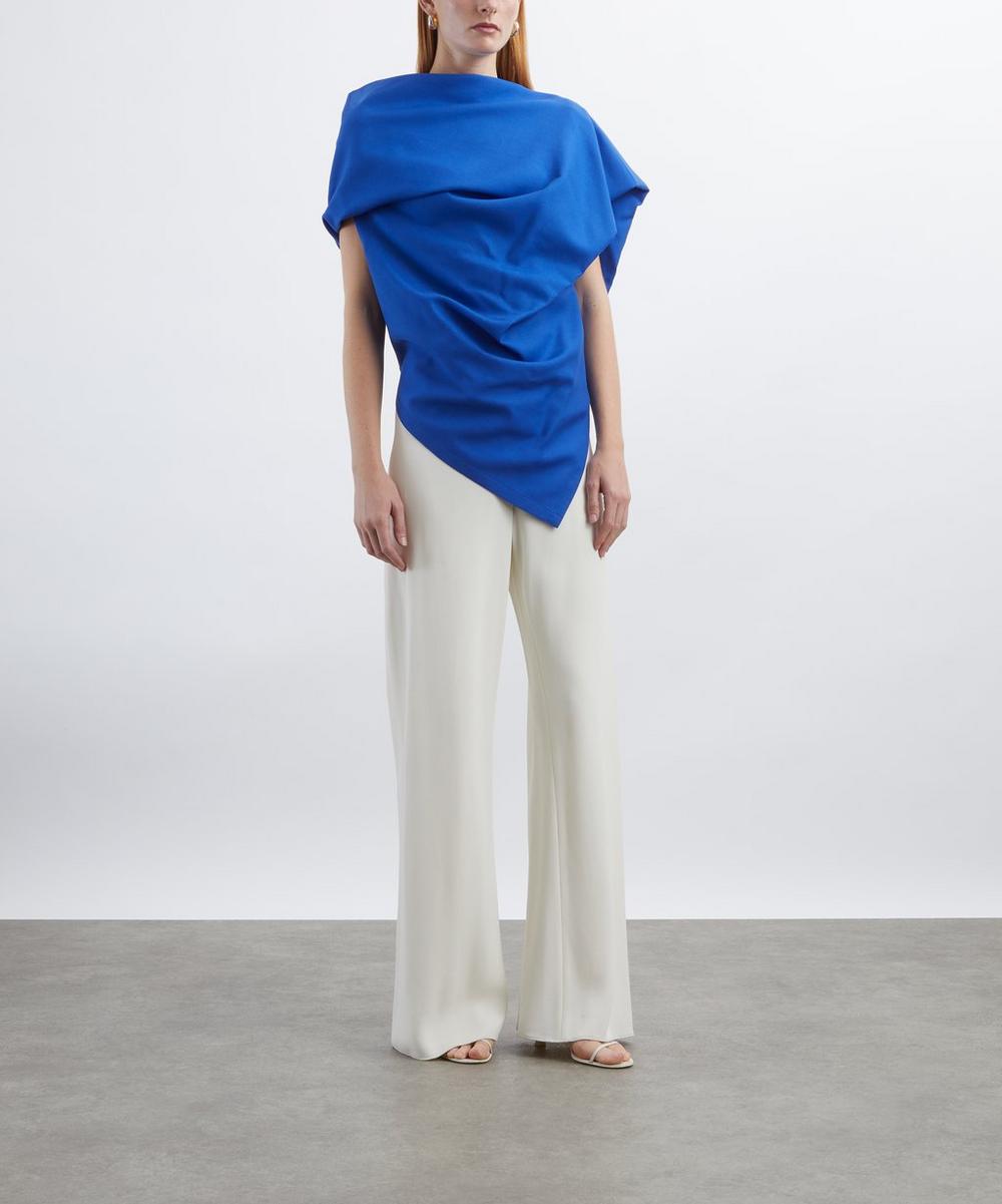 liberty london Issey Miyake UNI-FORM Wool Draped Top