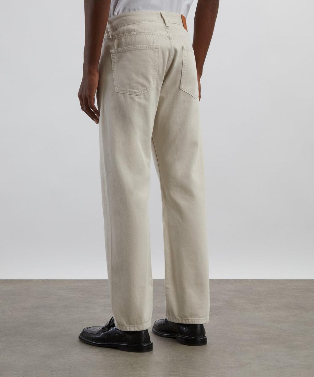 Liberty London Ivory Sonny Straight-Leg Regular Fit Jeans
