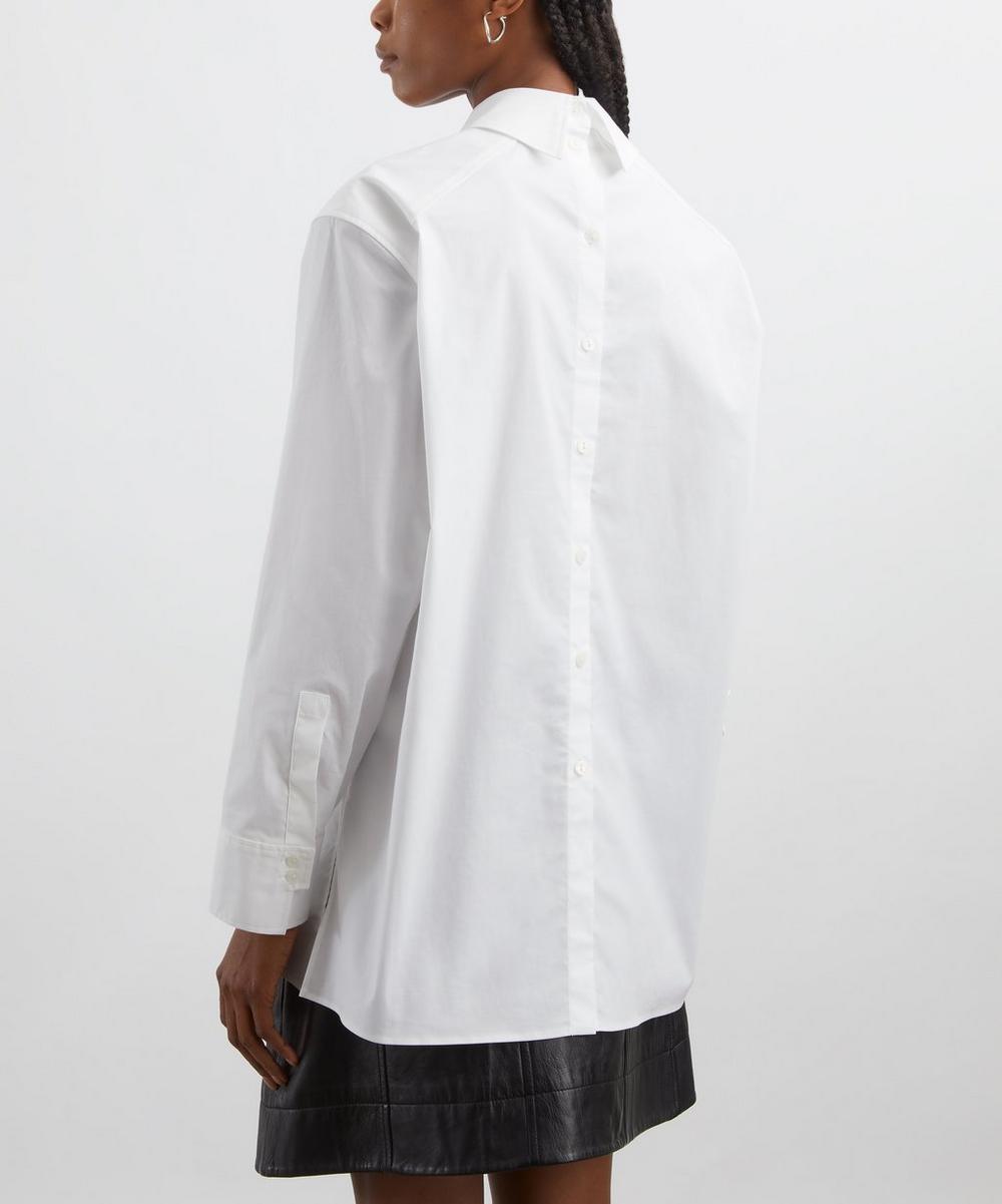 Liberty London Ivy Oak White Emory Cotton Poplin Shirt