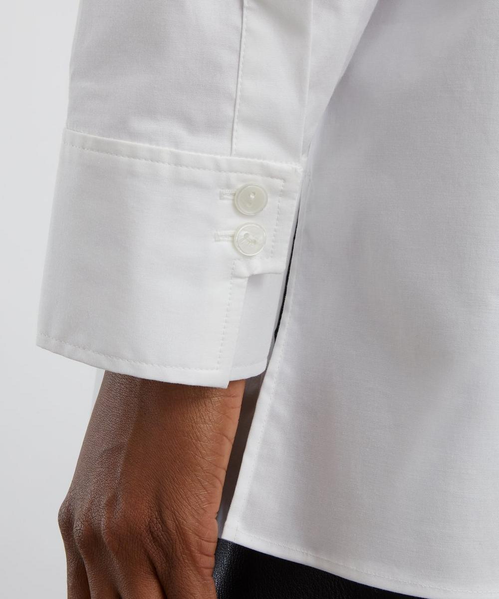 Liberty London Ivy Oak White Emory Cotton Poplin Shirt