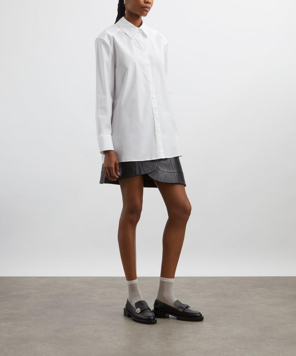 liberty london Ivy Oak White Emory Cotton Poplin Shirt