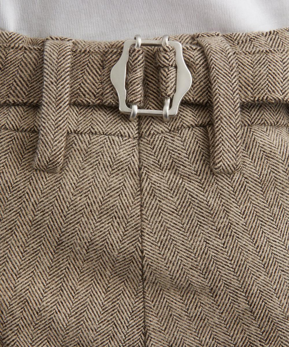 Liberty London Justin Herringbone Relaxed-Fit Trousers