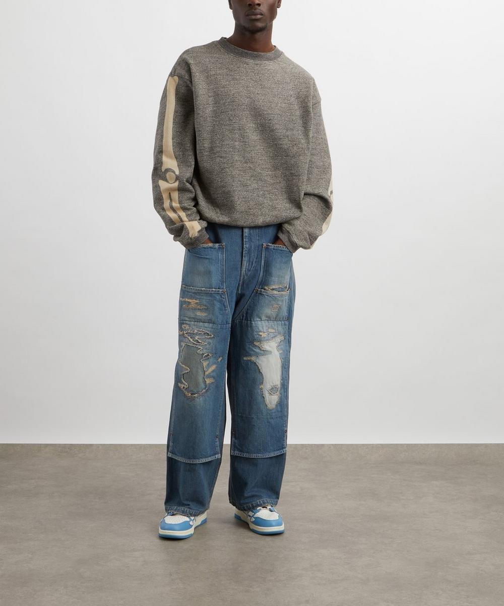 liberty london Kapital Denim W-Knee Easy Baggy 14oz Denim Jeans