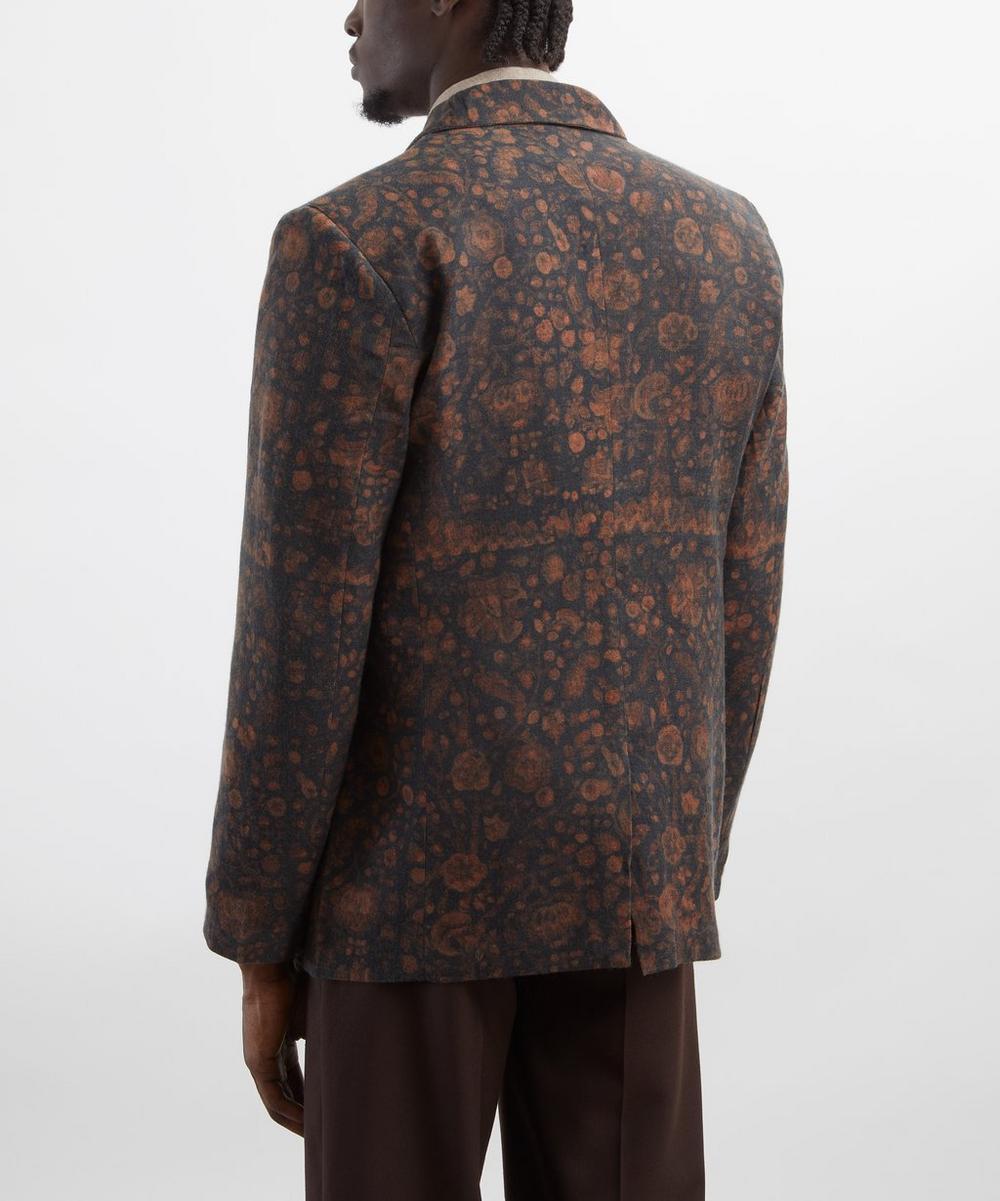 Liberty London Kartik Research Block-Print Wool Blazer