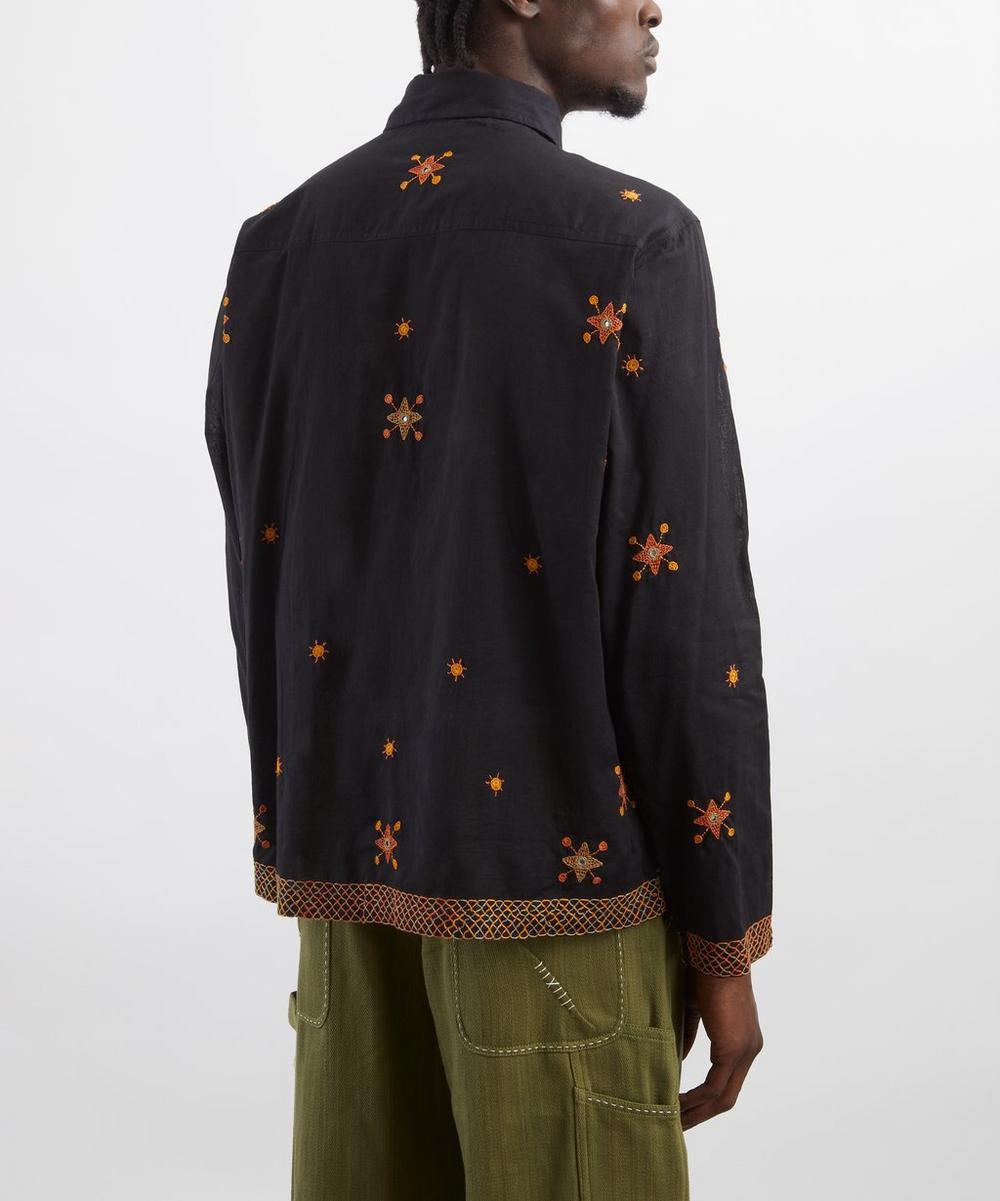Liberty London Kartik Research Embroidered Cotton Shirt