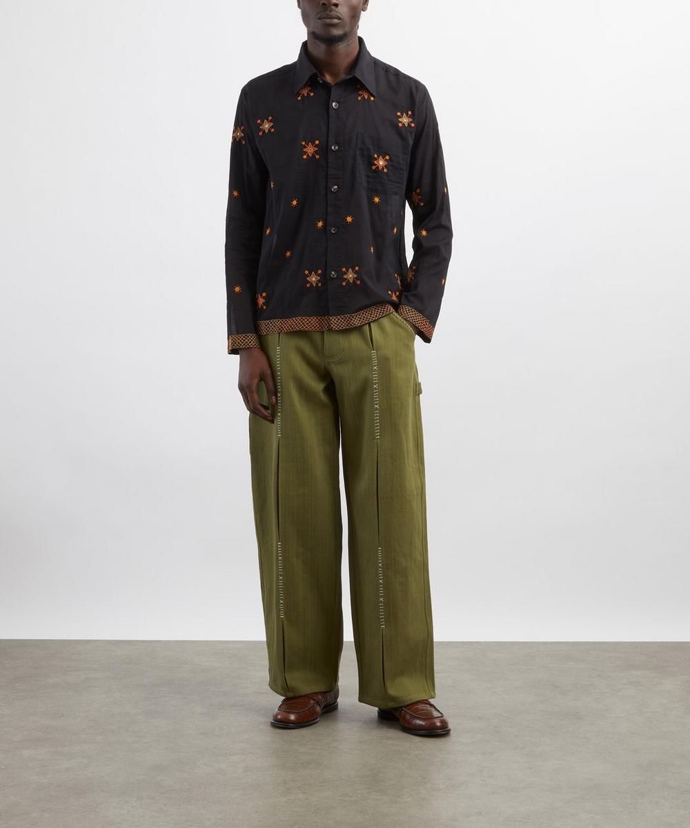 liberty london Kartik Research Embroidered Shaanti Trousers