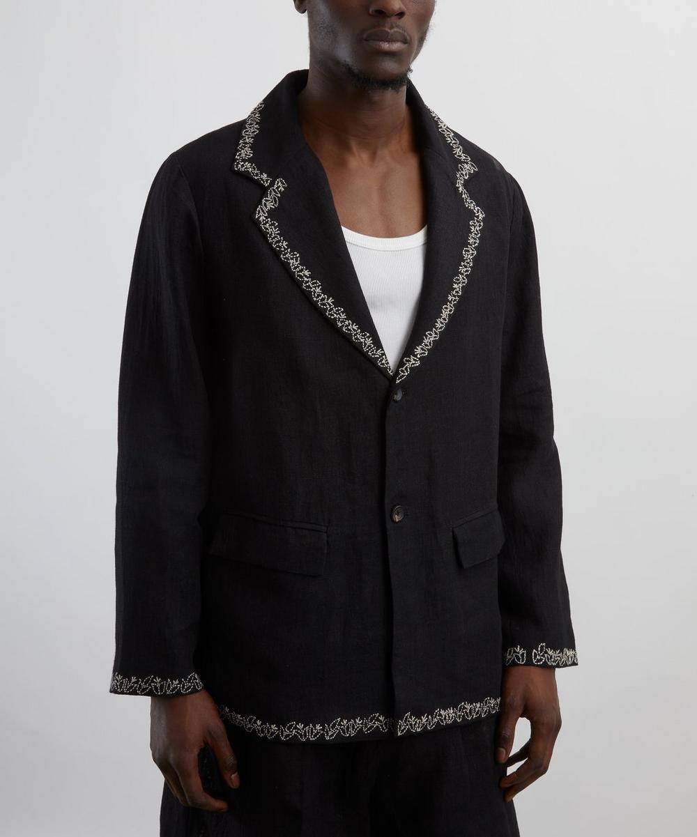 Liberty London Kartik Research Handwoven Linen Blazer