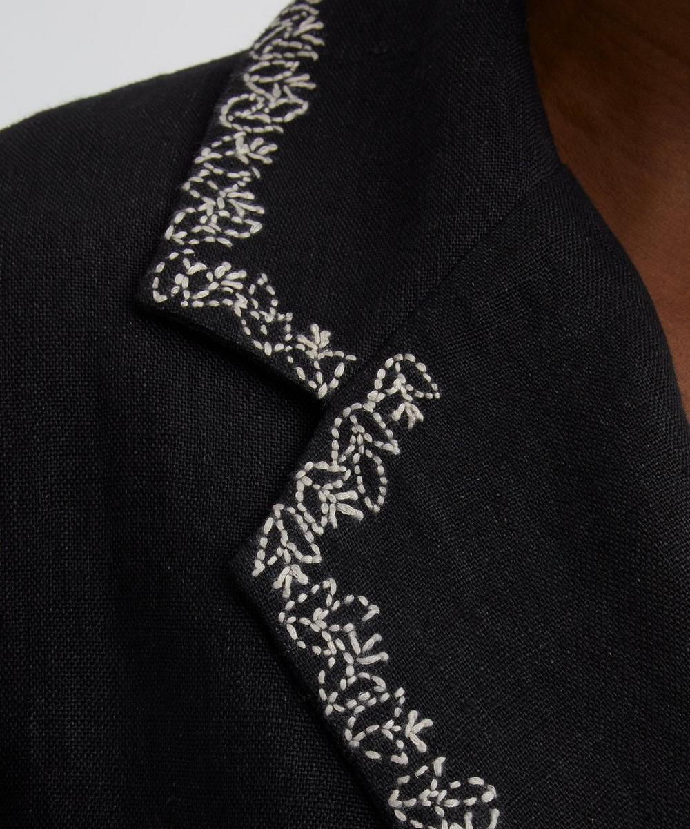 Liberty London Kartik Research Handwoven Linen Blazer