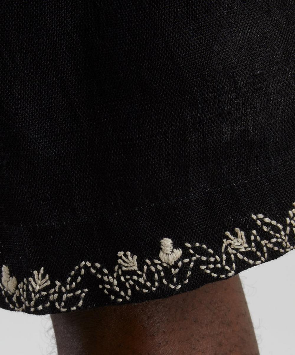 Liberty London Kartik Research Linen Pleated Shorts