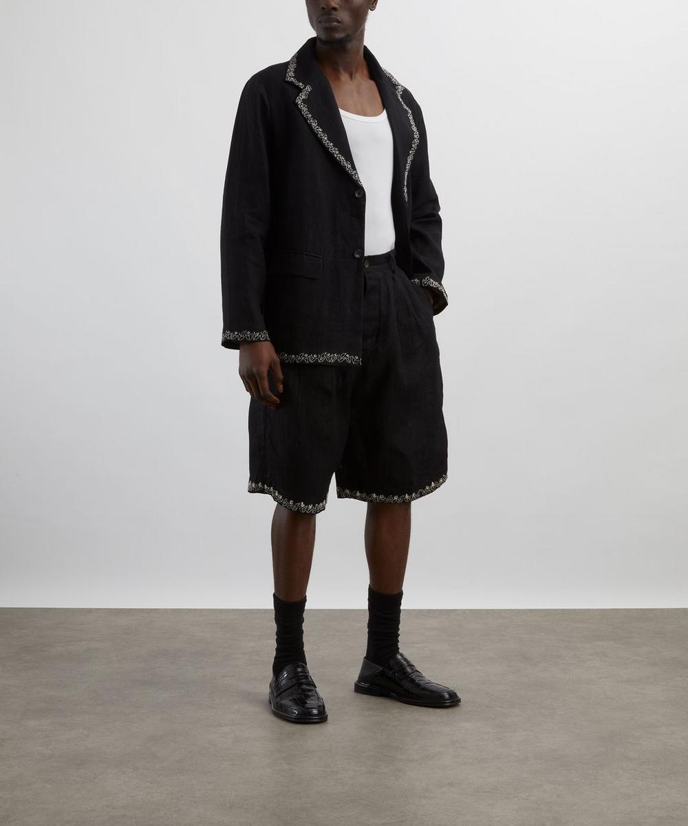 liberty london Kartik Research Linen Pleated Shorts