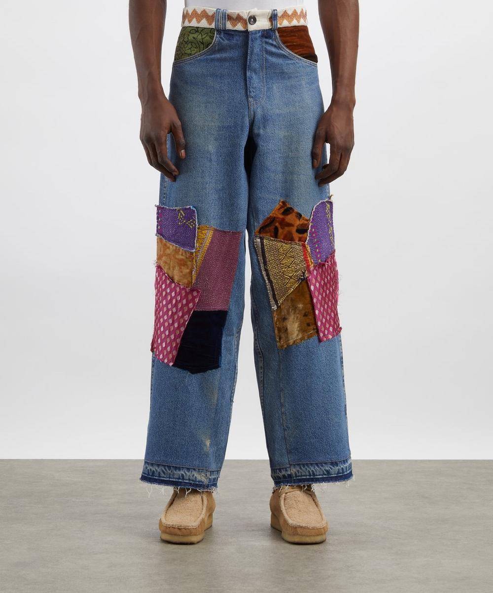 Liberty London Kartik Research Manali Patchwork Jeans