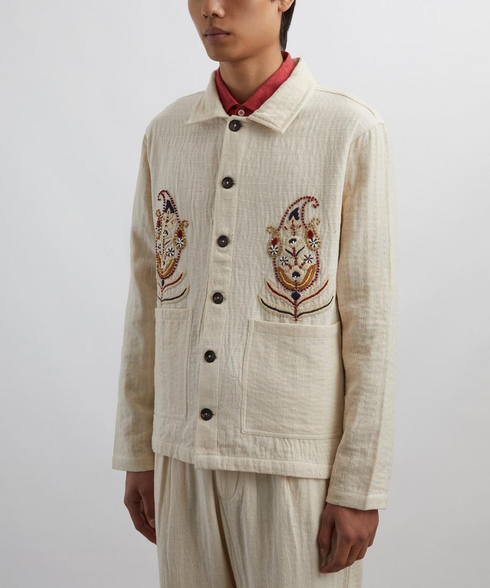 Liberty London Kartik Research Paisley Embroidered Cropped Jacket