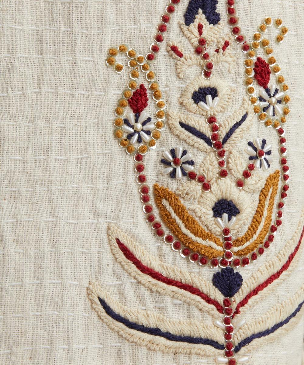 Liberty London Kartik Research Paisley Embroidered Cropped Jacket